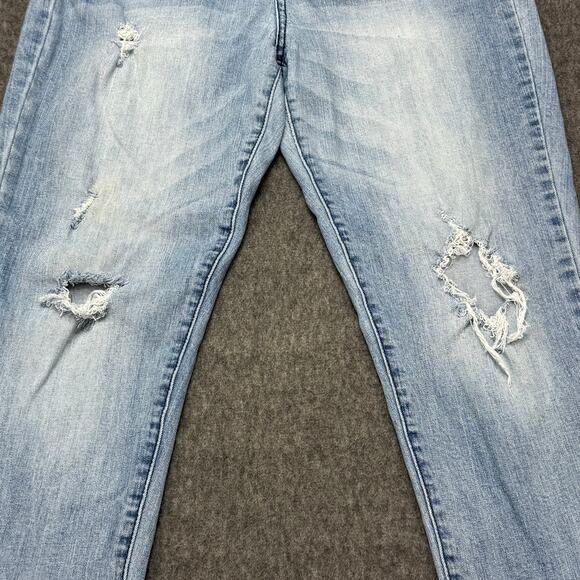Celebrity Pink Jeans Womens Size 9/29 (30X28) Distressed High Rise Straight Leg‎ - Picture 11 of 15